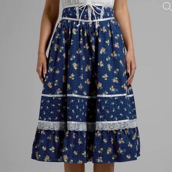 SOLD DON’T BUY Gunne Sax Jessica McClintock ModCloth Rustic Romance Midi Skirt - Picture 3 of 6